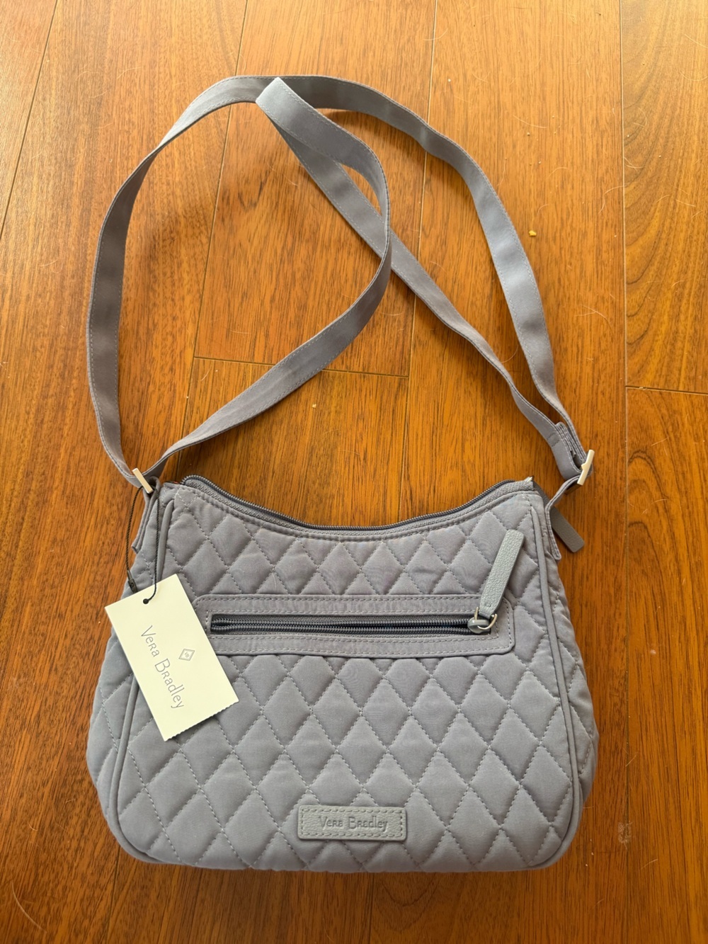 Vera Bradley Mini Andi Carbon Gray Crossbody Bag